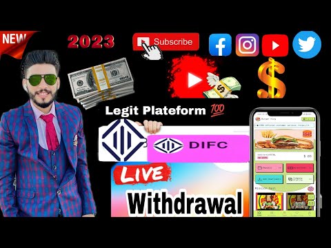 difc New USDt investment Earning App 2024//Make Money Online at Home 🏠//Ghar Bethy paisay kamao