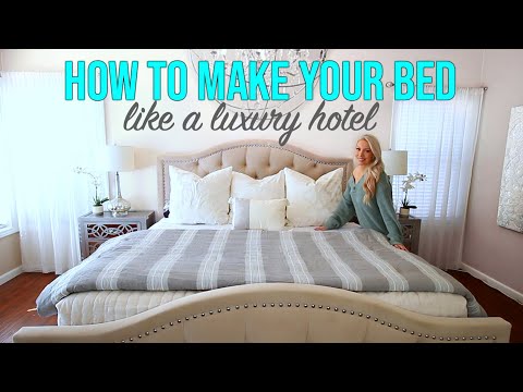 How to Make Your Bed Like a Luxury Hotel! 10 Bed Making Hacks!