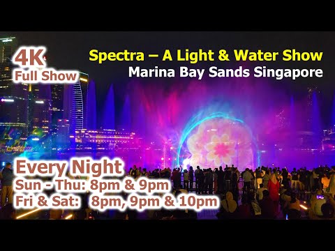 SPECTRA Light and Water Show - Marina Bay Sands Singapore