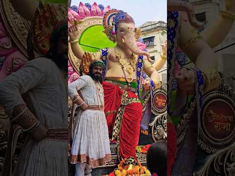 Grant Road cha Raja aagman sohala 2024 || Ganpati Bappa Morya #aagmansohala #shorts #viralshorts