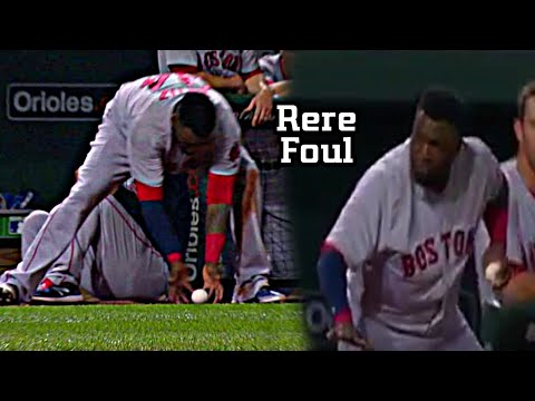 Unusual dugout foul in baseball - MLB