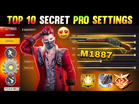 10 Secret Pro Settings 100% Working 😱 || Auto Headshot Setting in Free Fire || Best Sensitivity