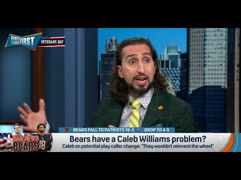 FIRST THINGS FIRST | Nick Wright HEATED, STOP Blaming Caleb Williams For Chicago Bears Failing | NFL