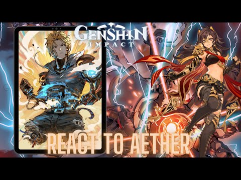 Genshin impact react to aether as Genos | one punch man saitama | Gacha life 2 | Garou