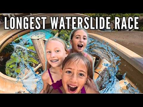 Waterslide Racing on the Longest Waterslide in Maui! | Our Epic Trip Continues