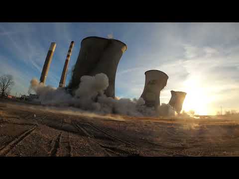 Paradise Cooling Towers Implosion