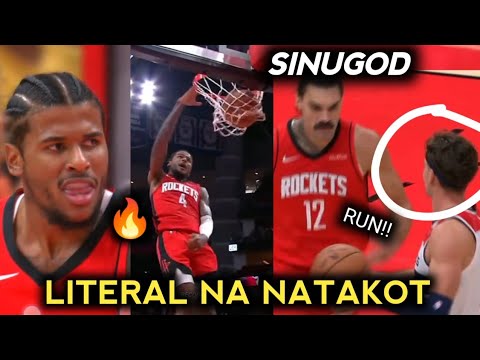 Jalen Green 18 Pts🔥 Sinugod ni Adams ang player ng Wizards, Halos ma-ihi sa Takot dahil sa Prank