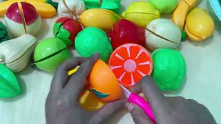 How To Cutting Plastic Fruits And Vegetables | Fruit Cutting | Satisfying Video  |Toys ASMr-134