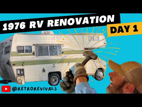 Digging into our Dirty and Stinky VINTAGE 1970's RV - Will it need a complete gut job?!?