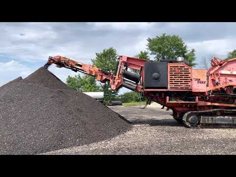 Eagle Crusher UltraTraxx- Tracked Impact Crusher- Crushing Asphalt with Maverick