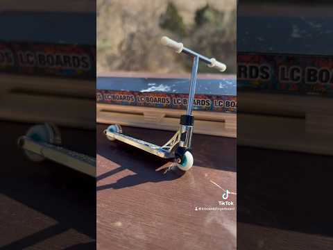 METAL FINGER SCOOTER UPDATE #fingerboard #fingerboarding #lcboards #skate #skateboard #scooter