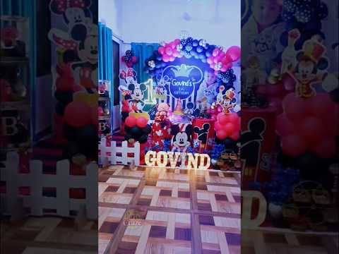 Mickey Mouse Theme | Birthday Party Decorators in Patna | Balloon Decorators Near Me #birthdayparty