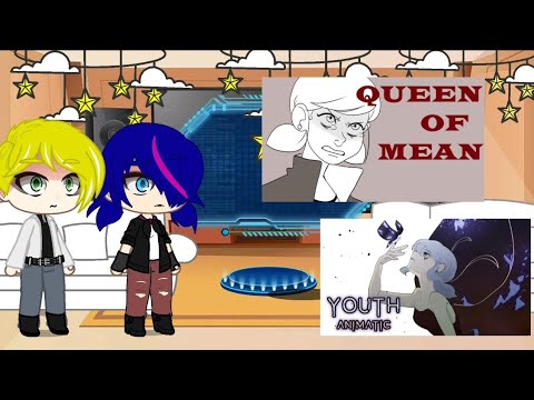 miraculous world paris shadybug and claw noir react to princess justice animations|🇧🇷/🇺🇸|gacha club