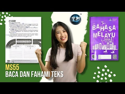 【BM Tahun 3】Buku Aktiviti Jilid 1 MS 55 | Baca dan Fahami【学到】|  ANGELIA