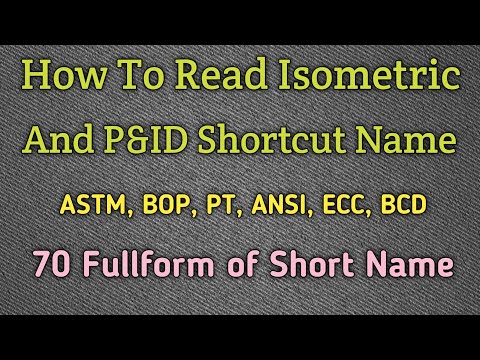 PEFS & P&id Drawing Ke Symbole Isometric Drawing Ke Symbole, Symbole Full Name