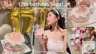 17TH BIRTHDAY VLOG 🧁🎀 🕯️| getting nails done, grwm, photoshoot, scorpio season, divoom