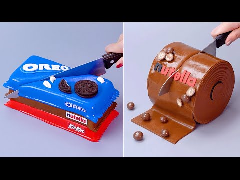 Genius OREO & KITKAT Fondant Chocolate Cake Tutorial | Amazing Colorful Cake Decorating Ideas