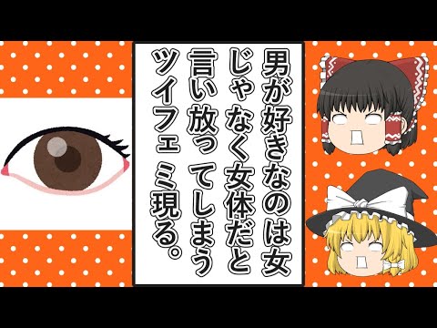 【ゆっくり動画解説】ツイフェミでミサンドリストを名乗っているみさんどりす氏、男が好きなのは女じゃなく女体など好き放題に男叩きをしまくる