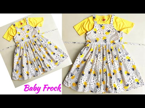 Baby Frock cutting and stitching Full Tutorial | Strap Baby Frock Design