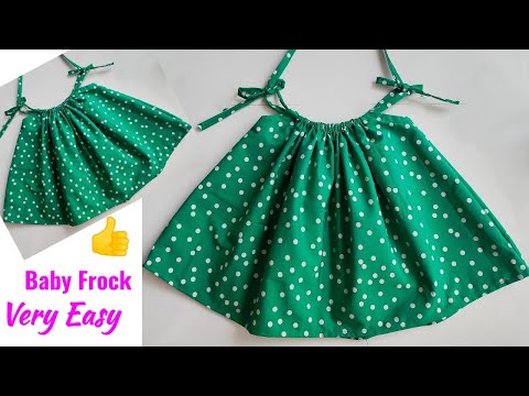 Very Easy Baby Frock cutting and stitching for 6 month Baby | Baby Frock cutting and stitching