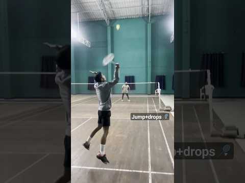 jump+ drops🏸#badminton #ytshorts #subscribe