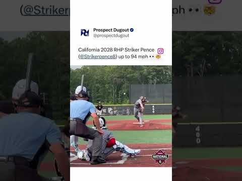 He's in 8th grade and throws 94, WOW !  #baseball #mlb #dodgers