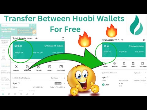 MAKE MONEY ONLINE: TRANSFER CRYPTO BETWEEN TWO HUOBI WALLETS FOR FREE🔥🔥🔥🔥 EASY STEPS!!!!!!!🤗🤗😊😊