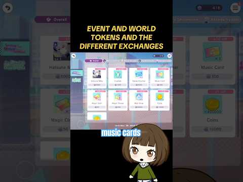 Explaining World Link Tokens & Exchange Shops #colorfulstage #projectsekaicolorfulstage