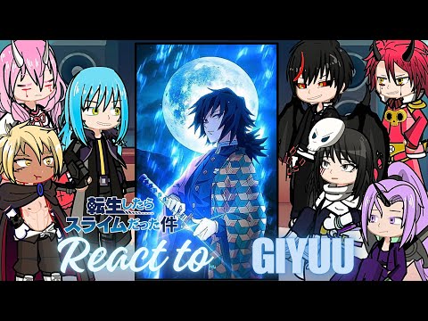 Rimuru Tempest react to giyuu tomioka | Gacha life 2 | Demon Slayer | muichiro tokito