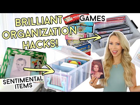 8 BRILLIANT ORGANIZATION HACKS FOR CHALLENGING ITEMS!