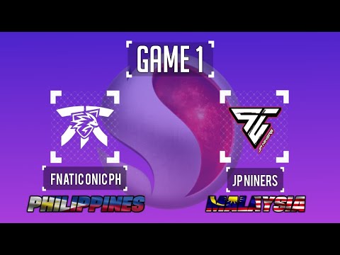 FNATIC ONIC PH vs JP NINERS GAME 1 (PHILIPPINES vs MALAYSIA) | ESL SNAPDRAGON PRO SERIES