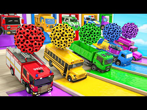 Wheels On the Bus + Baby Shark + Police Officer-Singing kids' songs Baby Nursery Rhymes & Kids Songs