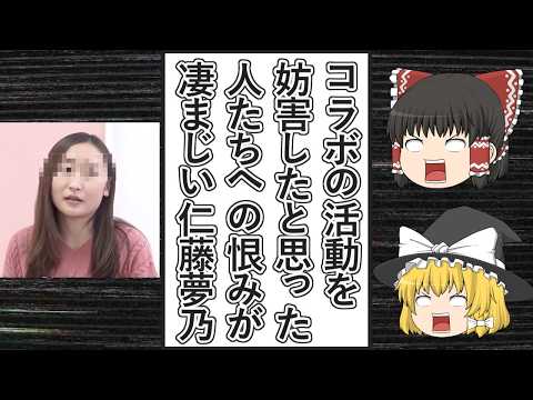 【ゆっくり動画解説】ツイフェミ仁藤夢乃スペシャル　裁判で勝訴し続けて調子に乗ったのか、過去に妨害してきたと思った人たちへの恨みを大爆発させる