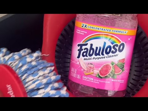 Mopping with watermelon fabuloso 🩷🫧🪣🫶🏽✨