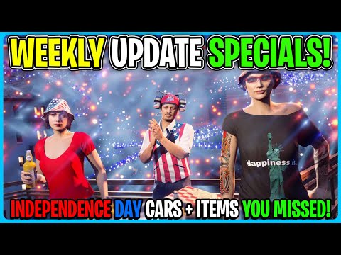 GTA ONLINE WEEKLY UPDATE JULY 4TH SPECIALS YOU MISSED!