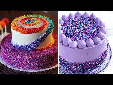 Most Beautiful Rainbow Cake Tutorials | Perfect Cake