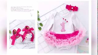 First Birthday Outfit for Baby Girl, Tutu and Dresses - B