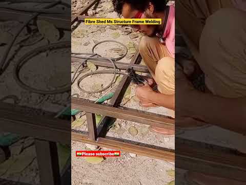 How to Making Fibre shed Structure Frame Welding