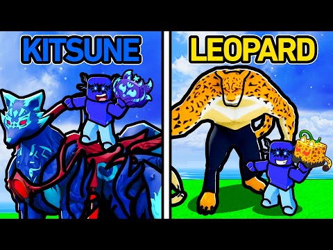 Adopted by KITSUNE vs LEOPARD Family in Blox Fruits!