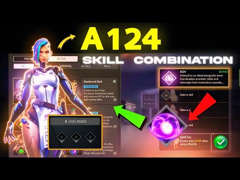 A124 character Best combination 2024 | Best character combination in free fire