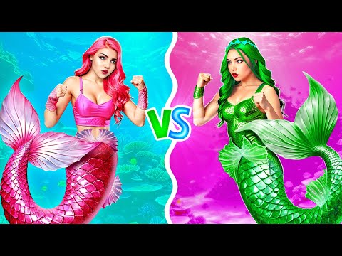 NEW GIRL AT SCHOOL 🧜‍♀️ Good Mermaid vs. Bad Mermaid! Nerd to Star Transformation by 123 GO