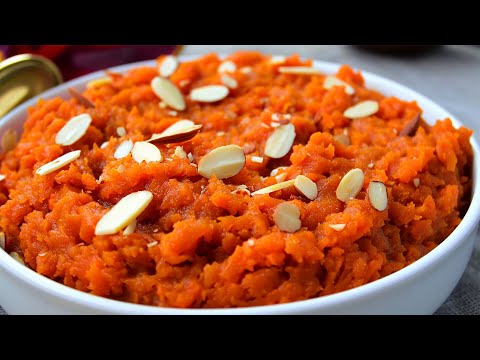 Gajar Ka Halwa Recipe • How To Make Carrot Halwa Recipe • Halva Gajrela Recipe • Gajar Halwa Recipe