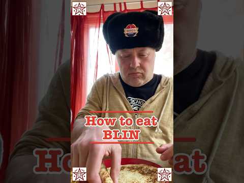 How To Eat Blin #crazyrussiandad #russianfood #russia #russian #blin #blini #bliny  #ussr #soviet