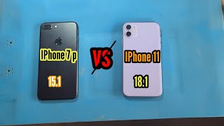 iphone 7 plus vs iphone 11 speed test