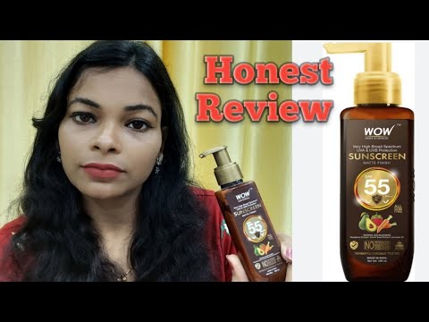 WOW Skin Science Sunscreen Matte Finish Spf 55 Review honest review. it's good or not? Skin damage😡