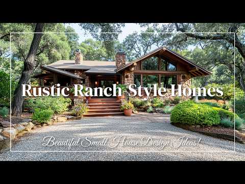 Rustic Ranch-Style Homes: Beautiful Small House Design Ideas!