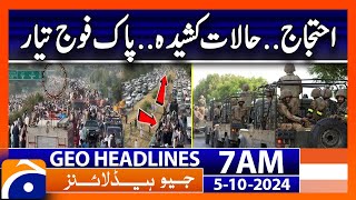 PTI Protest Update: Islamabad's Latest Situation | Geo News 7 AM Headlines (5th Oct 24)