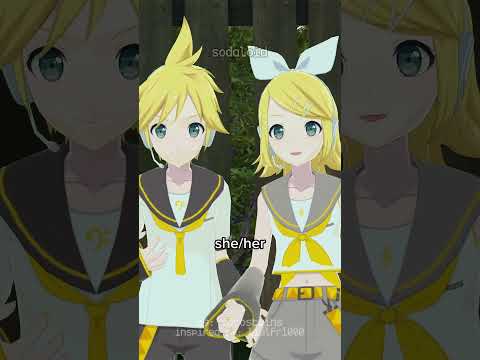 rin and len talk about pronouns! - @VorosTwins parody (VOCALOID/TALKLOID) #shorts