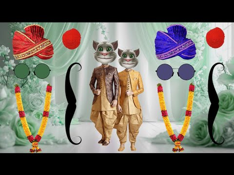 two talking Tom judwaa bhai ki shaadi ka funny makeup comedy video