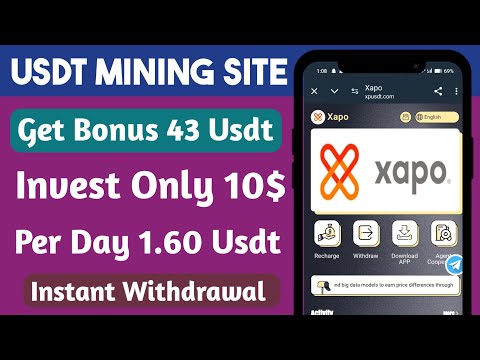 Xapo Mall | New Usdt Earning Site | Usdt Money Making Website | Free Usdt Mining | Usdt Earning